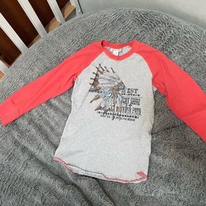 Ariat Youth Equestrian Long-Sleeve Baseball Style Shirt Girl L (12)